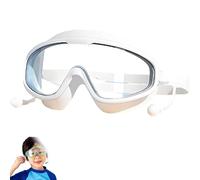 Yikeyuan Magic Puffy Goggles,Kiggles - Safe & Smart Swim Goggles For Kids, Nose Clip, Anti-Fog, Uv Protection, 180° Wide View, Secure Fit Ensures Worry-Free Swimming Whether In Pools (White)