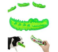 Yikeyuan Slow Feed Chew and Fetch Crocodile, Treat-Dispensing Chew Toy, Durable, Freezable, Easy to Clean, Dental Care, Slow-Feed Chew & Fetch Crocodile Dog Toy for Small, Medium & Large Dogs (Small)