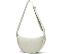 YIKOEE Crescent Bag - Bolso cruzado pequeño con forma de media luna para mujeres y hombres, Beige, Small