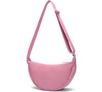 YIKOEE Crescent - Bolso bandolera pequeño para mujer y hombre, con forma de media luna, Rosado, Small