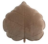 YILANLAN Almohada Hoja Divertida de Felpa - Cojín de Suelo Simulación para Oficina, Sofá y Coche - Decoración Sencilla de Habitación (50cm*50cm, Brown)