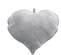 YILANLAN Almohada Hoja Divertida de Felpa - Cojín de Suelo Simulación para Oficina, Sofá y Coche - Decoración Sencilla de Habitación (50cm*50cm, Light Grey)