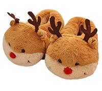 YILANLAN Pantuflas mujer Lindas pantuflas cerdo Zapatillas animales dibujos animados Zapatillas calientes de invierno Zapatillas casa peludas (36/43, Orange, numeric_36)
