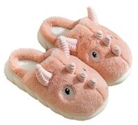 YILANLAN Zapatillas de animales para mujer Pantuflas de tiburón Zapatillas de cerdo Zapatillas de invierno Zapatillas de algodón de felpa para el hogar