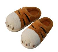 YILANLAN Zapatillas de animales para mujer Pantuflas de tiburón Zapatillas de cerdo Zapatillas de invierno Zapatillas de algodón de felpa para el hogar