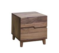 YILDEX Gabinete De Almacenamiento Cajón De Madera Maciza Gabinete De Dos Cubos Y Otra Lámpara Mesa Mesita De Noche Crear Mesilla De Noche Dormitorio (D 50 * 42 * 50 CM) Stabilize