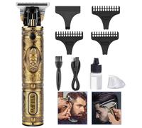 YiLFo Maquina Cortar Pelo Profesional, Cortapelos Hombres USB Recargable Cortadora de Pelo, Recortadora de Barba Kit Silencioso Rasuradora Hombre con 3 Peines Limitados Para Familias, Peluqueros