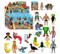 YiLianDa Italian Brainrot Juguetes - Set de 24 Figuras 3D + 72 Cartas - Tralalero Tralala, Tung Tung Tung Sahur, Bombardino Crocodilo & Ballerina Capuchina- Juguete Original para Niños y Adultos
