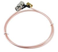 YILIANDUO 1M/3.28ft ángulo recto SMA macho a ángulo recto BNC macho RF cable coaxial 50 Ohm RG316 cable bajo daño antena de radio amateur equipo LAN inalámbrico Wi-Fi Radio
