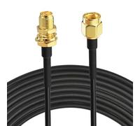 YILIANDUO 5M/16.4ft RF coaxial SMA macho a SMA hembra mamparo RG174 cable coaxial de baja pérdida 50 ohmios RG174 cable de extensión de antena para 4G WiFi router