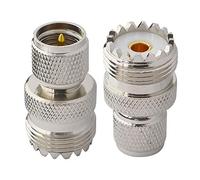 YILIANDUO Adaptadores UHF Mini UHF Macho a UHF Hembra SO239 PL259 Conector RF Coaxial Adaptador Paquete de 2