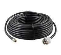 YILIANDUO Cable coaxial de extensión SMA macho a UHF macho a SO239 RG58 15 m/49 21 ft para analizador de antena, antena portátil básica y radio CB, medidor SWR, WiFi Antena, radio Baofeng