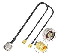 YILIANDUO Cable Divisor de Tipo N N Adaptador de Cable Macho Macho a Doble SMA Cable de extensión de Tipo Y RG174 30CM