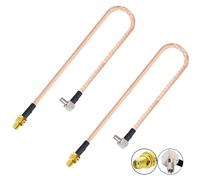 YILIANDUO Cable RF RG316 SMA hembra a TS9 macho angular 30cm 2ud | Cable coaxial RG316 SMA hembra a TS9 macho, Ideal para router 4G/5G, módem, GPS, antena WiFi, longitud 0.98ft