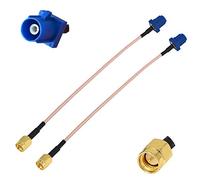 YILIANDUO Dab + Cable de Antena de Antena GPS para automóvil Fakra C Macho a SMA de Cable Flexible RG316 15CM para GPS Auto Car DVR Modul Tracking Navegación Paquete de 2