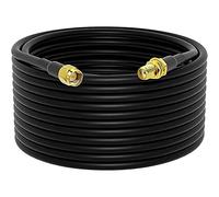 YILIANDUO RG58 15M Cable de Extensión Coaxial de baja pérdida SMA Macho a Hembra Extensión Cable Aplicaciones de Radio Cobre Puro de Antena WiFi para 3G 4G LTE Ham Radio GPS ADS-B WiFi