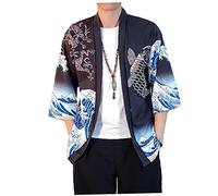 Yililay de Protección Solar Shirtamurai Kimono Streetwear Hombres Mujeres Cardigan Japón Harajuku Anime Robe Anime Ropa de Verano 2021
