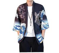 Yililay de Protección Solar Shirtamurai Kimono Streetwear Hombres Mujeres Cardigan Japón Harajuku Anime Robe Anime Ropa de Verano 2021