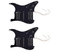yilin 2 x Golpeador precableado para guitarra eléctrica con 11 orificios, pastillas magnéticas Humbucker de bobina simple precableadas