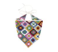 Yilingjc Delicado turbante de flores de ganchillo para niñas calientes para tomar fotos, diadema de punto para mujeres, accesorio para el cabello de viaje