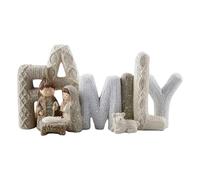 Yilingjc Juego de belén de resina, con diseño de sagrada familia para decoración elegante del hogar, regalo religioso