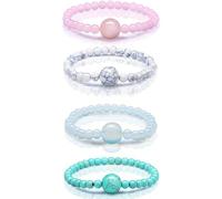 YILINNA 4 pulseras antináuseas para el mareo por movimiento, bandas ajustables para aliviar las náuseas por movimiento, náuseas matutinas, enfermedades del coche, enfermedades de viaje