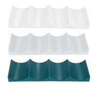 YiliYa 3 Piezas Botellero Nevera, Botellero Apilable, Soporte para Botellas de Vino de PláStico, Organizador de Botellas, Nevera, para Cocina, Frigorífico, Encimera, Despensa