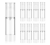YiliYa 8 Piezas Botella de Presión de Vacío, 30ml Bote Airless Dispensador de Bomba Contenedor de Bomba de Cosmético para Loción Crema Facial Crema de Manos