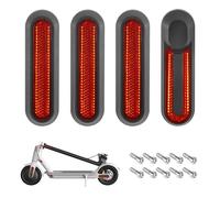 YiliYa Juego de 4 Cubierta Reflectante para Rueda Trasera Patinete Eléctrico Accesorios