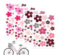 YiliYa Juego de Pegatinas de Flores con Flores,Pegatinas para Bicicleta Flores de Verano Pegatinas Impermeables para Decoración Bicicleta Coche Moto Cuaderno 4 Hojas/148 Piezas