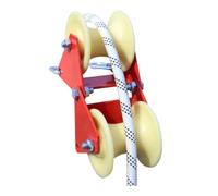 YILMVANY Umlenkrolle Plegable, Protector de Cuerdas para Aparejos y Trabajo | Estructura de acero soldado y rodillos de nylon para una distribución uniforme de la carga y reducción del desgaste mecánico.