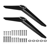 YiLUXmyyxgs 2 soportes universales para TV, patas de 20 a 65 pulgadas, patas de soporte planas, juego de tornillos (negro)