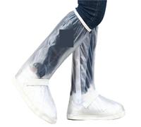 YILWPV 3 pares de cubiertas for zapatos motocicleta, calzado impermeable for Moto, botas, lluvia, nieve, antideslizantes, for Para Zapatos(White,M)