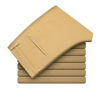 YILWPV Cotton Men's Casual Pants Autumn Comfortable Elastic Slim Straight Business Trousers Para Hombre(Light Khaki,30)