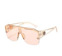YILWPV Gafas de sol cuadradas grandes for mujer, gafas azules retro diseñador marca for Para Conducir(Color4)