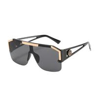 YILWPV Gafas de sol cuadradas grandes for mujer, gafas azules retro diseñador marca for Para Conducir(Color1)
