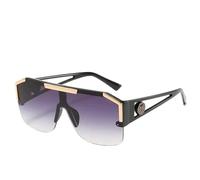 YILWPV Gafas de sol cuadradas grandes for mujer, gafas azules retro diseñador marca for Para Conducir(Color3)