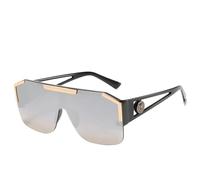 YILWPV Gafas de sol cuadradas grandes for mujer, gafas azules retro diseñador marca for Para Conducir(Color7)