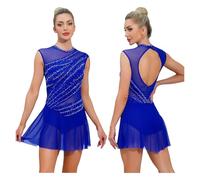 YILWPV Leotardos, Vestidos, Bragas con Botones incorporados en la Entrepierna, for Gimnasia artística, Patinaje artístico, Ballet y Danza lírica Femeninas(Color 1,M)