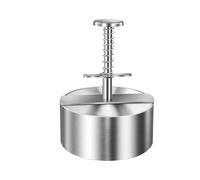 YILWPV Prensa de Carne for Hamburguesas, máquina for Hacer, Acero Inoxidable 304, Redonda, Antiadherente, Espesor Ajustado, pícnic al Aire Libre para Carne(Diameter 8 CM)