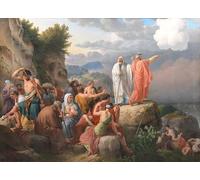 YIMACBJXX Cuadro Arte Pared Pintura Decorativa Moses lascia che il Mar Rosso ritorni e l'esercito del faraone viene allagato da CW Eckersberg para la Decoración de la Sala de Estar 60x90cm