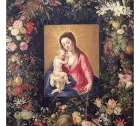 YIMACBJXX Famoso Cuadro Arte Pared Pintura Decorativa Ghirlanda di frutta e fiori con Lady e Bambino Particolare di Jan il Vecchio Brueghel para la Decoración de la Sala de Estar 60x90cm