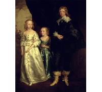 YIMACBJXX Famoso Cuadro Arte Pared Pintura Decorativa i figli di Wentworth St Earl of Strafford diVan Dyck para la Decoración de la Sala de Estar 60x90cm