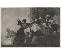 YIMACBJXX Famoso Cuadro Arte Pared Pintura Decorativa i Proverbi Poor Folly di Francisco De Goya para la Decoración de la Sala de Estar 60x90cm