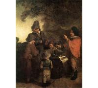 YIMACBJXX Famoso Cuadro Arte Pared Pintura Decorativa il custode della bancarella di Adriaen Van Ostade para la Decoración de la Sala de Estar 60x90cm