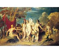 YIMACBJXX Famoso Cuadro Arte Pared Pintura Decorativa il Giudizio di Paride William Etty para la Decoración de la Sala de Estar 60x90cm