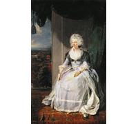 YIMACBJXX Famoso Cuadro Arte Pared Pintura Decorativa La regina Charlotte moglie di Giorgio III di Lawrence para la Decoración de la Sala de Estar 60x90cm