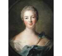 YIMACBJXX Famoso Cuadro Arte Pared Pintura Decorativa La Signora Della Pompadour Di Jean Marc Nattier para la Decoración de la Sala de Estar 60x90cm