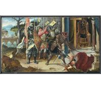 YIMACBJXX Famoso Cuadro Arte Pared Pintura Decorativa l'imperatore Eraclio che decapita il re dei persiani Cosroe di Jan De Beer para la Decoración de la Sala de Estar 60x90cm