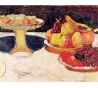 YIMACBJXX Famoso Cuadro Arte Pared Pintura Decorativa Natura morta con fruttiera di Pierre Bonnard para la Decoración de la Sala de Estar 60x90cm